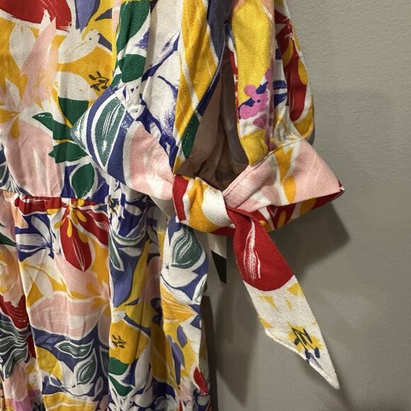 Eloquii Elegance Paradiso Floral Maxi Romper Women’s Size 20 Tropical‎ Print NWT - Picture 6 of 9